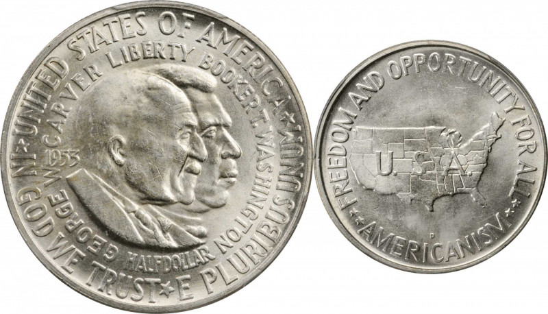 Carver/Washington Commemorative

1953-D Carver/Washington Commemorative. MS-65...