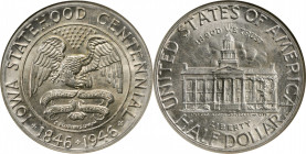 Iowa Centennial

1946 Iowa Centennial. MS-65 (NGC).

PCGS# 9316. NGC ID: BYGV.

Estimate: $100