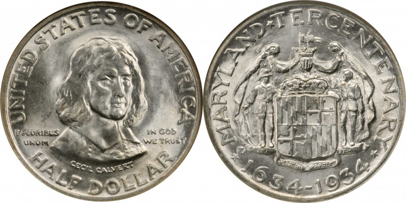 Maryland Tercentenary

1934 Maryland Tercentenary. MS-66 (NGC).

PCGS# 9328....