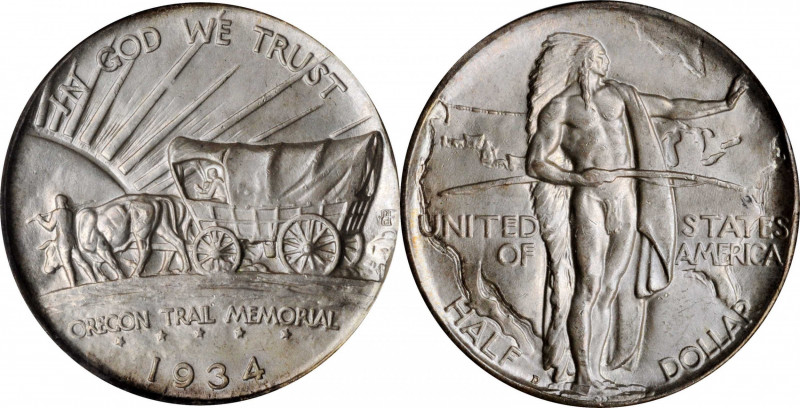 Oregon Trail Memorial

1934-D Oregon Trail Memorial. Tripled Die Obverse. MS-6...