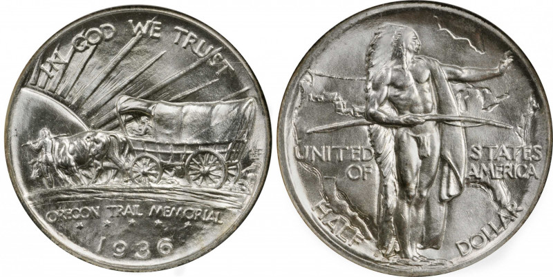 Oregon Trail Memorial

1936-S Oregon Trail Memorial. MS-67 (NGC).

PCGS# 934...