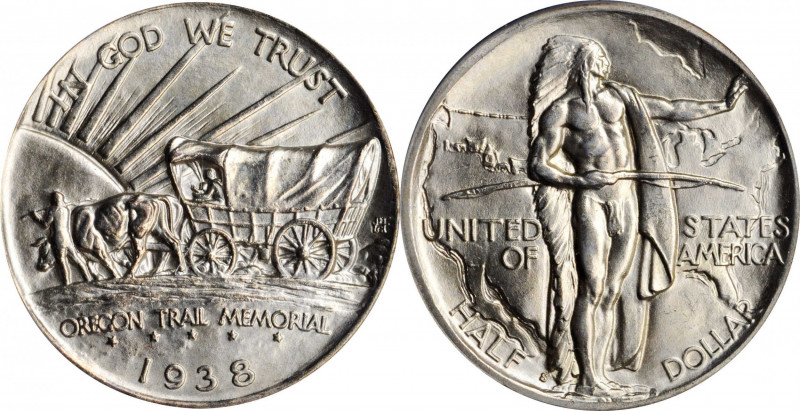 Oregon Trail Memorial

1938-S Oregon Trail Memorial. MS-65 (PCGS). OGH.

PCG...