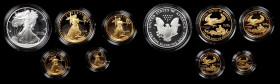 Silver Eagle

Complete 10th Anniversary Set of Proof 1995-W Silver and Gold Eagles. Deep Cameo Proof (Uncertified).

Housed in the original case, ...