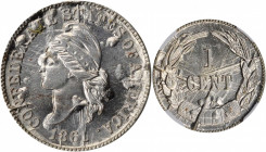 Confederate Cent. Bashlow Restrike

"1861" (1961) Confederate Cent. Bashlow Restrike. Breen-8011. Silver. MS-66 (NGC).

Estimate: $150
