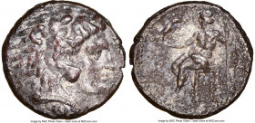 MACEDONIAN KINGDOM. Alexander III the Great (336-323 BC). AR tetradrachm (26mm, 17.08 gm, 12h). NGC XF 5/5 - 2/5. Late lifetime issue of Sidon, dated ...