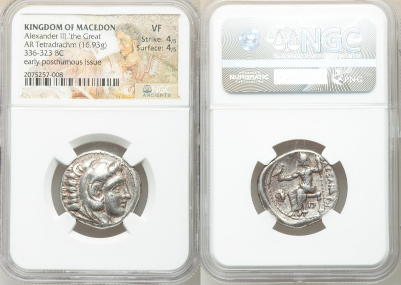 MACEDONIAN KINGDOM. Alexander III the Great (336-323 BC). AR tetradrachm (24mm, ...