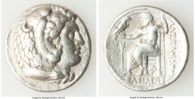 MACEDONIAN KINGDOM. Alexander III the Great (336-323 BC). AR tetradrachm (27mm, 16.99 gm, 8h). VF, scratches, graffiti. Late lifetime-early posthumous...