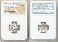 MACEDONIAN KINGDOM. Alexander III the Great (336-323 BC). AR drachm (17mm, 12h). NGC AU. Posthumous issue of Abydus, ca. 310-301 BC. Head of Heracles ...