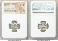 MACEDONIAN KINGDOM. Alexander III the Great (336-323 BC). AR drachm (17mm, 12h). NGC Choice XF. Posthumous issue of uncertain mint in Greece or Macedo...