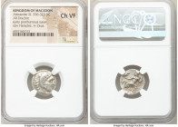 MACEDONIAN KINGDOM. Alexander III the Great (336-323 BC). AR drachm (18mm, 1h). NGC Choice VF. Posthumous issue of Colophon, 310-301 BC. Head of Herac...