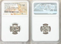 MACEDONIAN KINGDOM. Alexander III the Great (336-323 BC). AR drachm (17mm, 11h). NGC VF. Posthumous issue of Abydus, ca. 310-297 BC. Head of Heracles ...