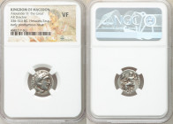 MACEDONIAN KINGDOM. Alexander III the Great (336-323 BC). AR drachm (18mm, 11h). NGC VF. Posthumous issue of Colophon, ca. 319-310 BC. Head of Heracle...