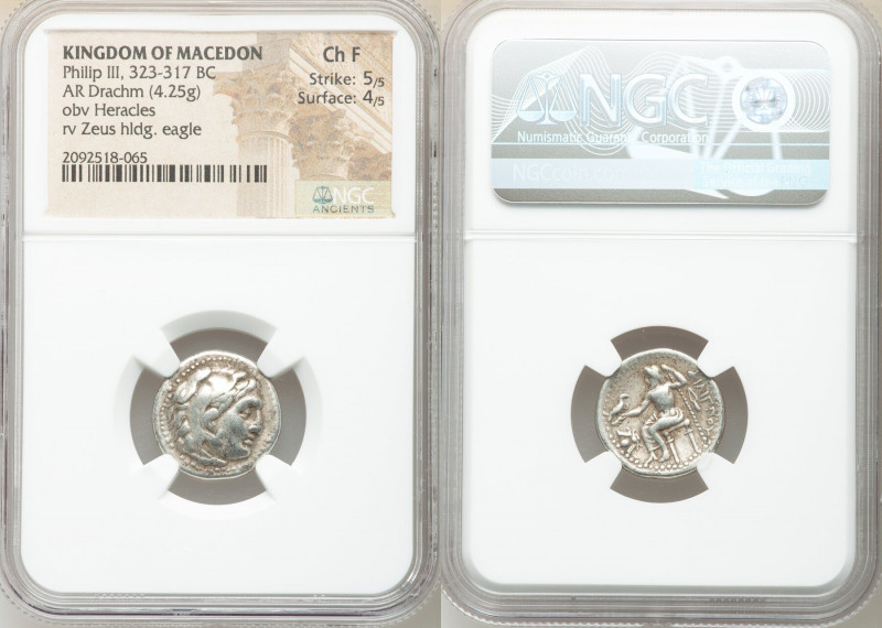 MACEDONIAN KINGDOM. Philip III Arrhidaeus (323-317 BC). AR drachm (18mm, 4.25 gm...