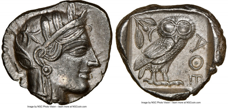 ATTICA. Athens. Ca. 440-404 BC. AR tetradrachm (26mm, 17.20 gm, 1h). NGC Choice ...