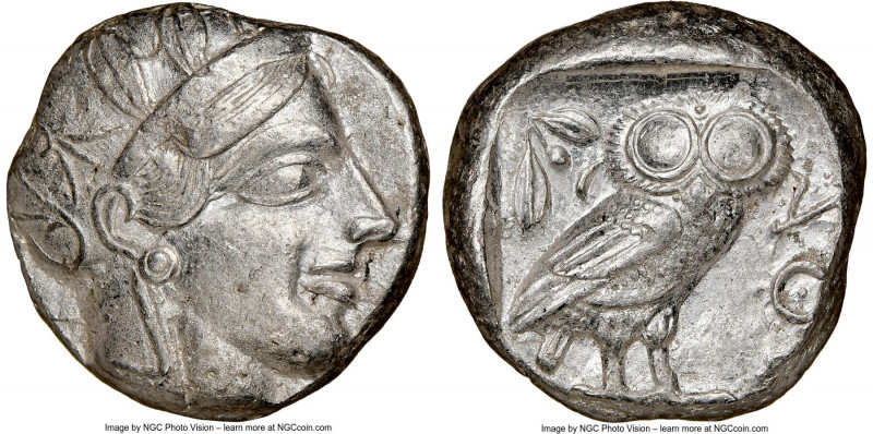 ATTICA. Athens. Ca. 440-404 BC. AR tetradrachm (23mm, 17.19 gm, 8h). NGC Choice ...