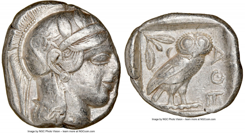 ATTICA. Athens. Ca. 440-404 BC. AR tetradrachm (25mm, 17.1 gm, 3h). NGC Choice V...