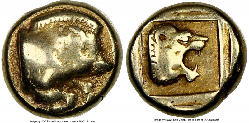 LESBOS. Mytilene. Ca. 454-427 BC. EL sixth-stater or hecte (11mm, 2.51 gm, 9h). ...