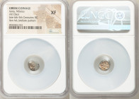IONIA. Miletus. Ca. late 6th-5th centuries BC. AR obol (10mm). NGC XF. Milesian standard. Forepart of roaring lion left, head reverted / Stellate flor...