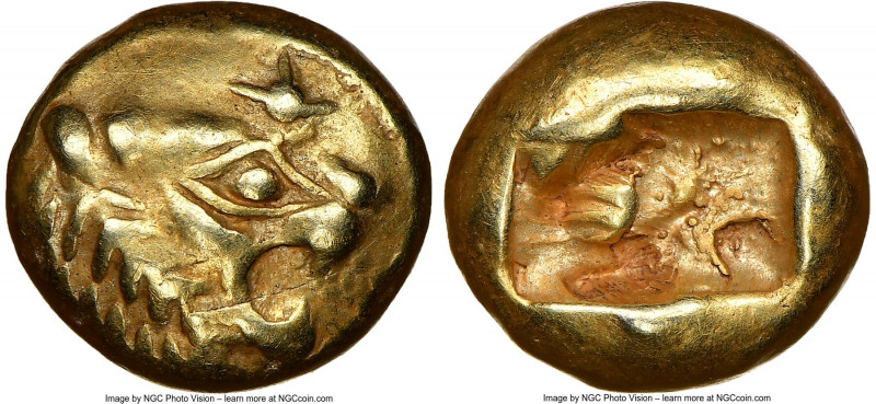 LYDIAN KINGDOM. Alyattes or Walwet (ca. 610-546 BC). EL third-stater or trite (1...
