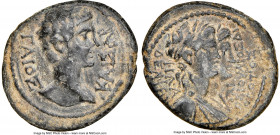 LYDIA. Philadelphia. Caligula (AD 37-41). AE (20mm, 12h). NGC Choice VF, scratches. ΓΑΙΟΣ-ΚΑΙϹΑΡ, bare head of Caligula right / ΦΙΛΑ / ΔΕΛΦΕΩΝ in left...