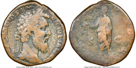 Didius Julianus (28 March-1 June AD 193). AE sestertius (28mm, 19.27 gm, 12h). NGC Fine 4/5 - 2/5, scratches. Rome, May-June AD 193. IMP CAES M DID SE...