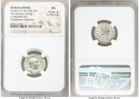 Gordian III (AD 238-244). AR denarius (19mm, 3.23 gm, 7h). NGC MS 4/5 - 4/5. Rome, ca. AD 241. IMP GORDIANVS PIVS FEL AVG, laureate, draped and cuiras...