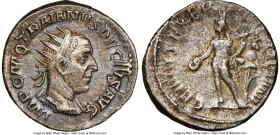 Trajan Decius (AD 249-251). AR antoninianus (21mm, 4.39 gm, 1h). NGC Choice XF 4/5 - 3/5. Rome. IMP C M Q TRAIANVS DECIVS AVG, radiate, cuirassed bust...