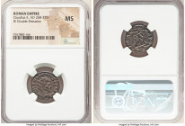 Claudius II (AD 268-270). BI antoninianus (21mm, 10h). NGC MS. Milan, 2nd officina, 1st emission, September AD 268-mid AD 269. IMP CLAVDIVS P F AVG, r...