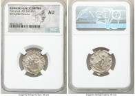 Postumus, Romano-Gallic Empire (AD 260-269). AR antoninianus (23mm, 1h). NGC AU. Lugdunum. IMP C POSTVMVS P F AVG, radiate, draped, and cuirassed bust...