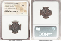 Victorinus, Romano-Gallic Empire (AD 269-271). BI antoninianus (21mm, 12h). NGC XF. Cologne. IMP C VICTORINVS P F AVG, radiate, draped, and cuirassed ...