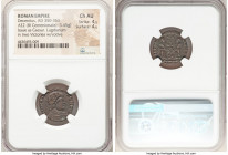Decentius, as Caesar. (AD 350-353). AE2 or BI centenionalis (18mm, 3.45 gm, 6h). NGC Choice AU 4/5 - 4/5. Lugdunum, 1st officina, 19 January AD 350-18...