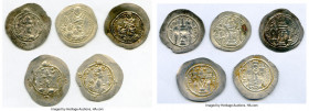 ANCIENT LOTS. Oriental. Sasanian Kingdom. Lot of five (5) AR drachms. Fine-Choice Fine. Includes: AR drachms (5), various rulers. Total five (5) coins...