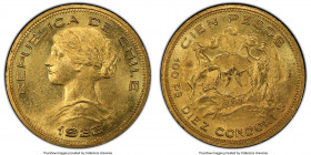 Republic gold 100 Pesos 1932-So MS61 PCGS, Santiago mint, KM175. Mintage: 9,315. AGW 0.5885 oz. 

HID09801242017

© 2020 Heritage Auctions | All R...