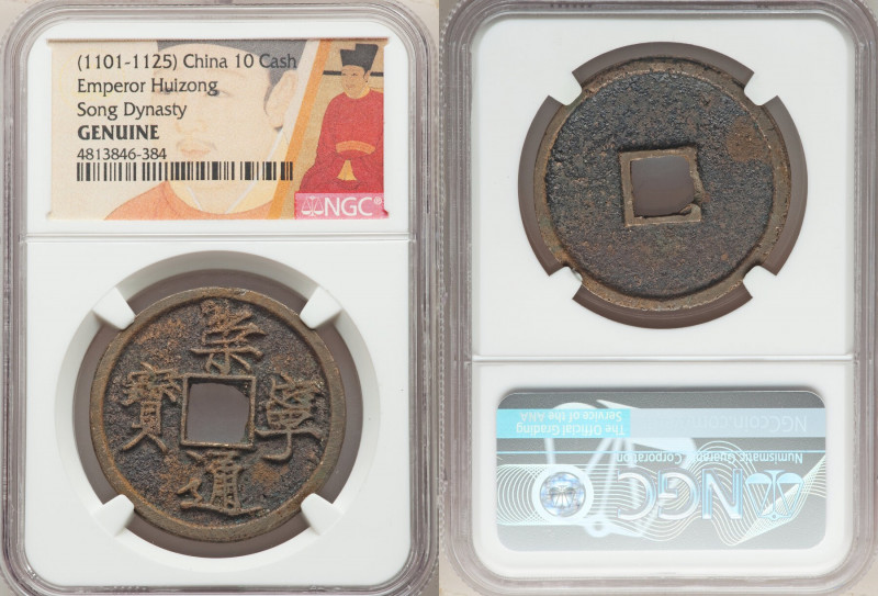 Northern Song Dynasty. Hui Zong 20-Piece Lot of Certified 10 Cash ND (1101-1125)...
