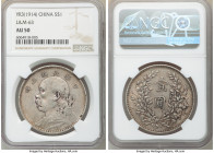 Republic Yuan Shih-kai Dollar Year 3 (1914) AU50 NGC, KM-Y329, L&M-63. 

HID09801242017

© 2020 Heritage Auctions | All Rights Reserved