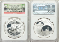People's Republic 10-Piece Lot of Certified silver Proof "Smithsonian Institution - Mei Xiang and Tian Tian" One Ounce Panda Medals 2014 PR69 Ultra Ca...