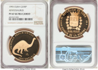Republic gold Proof "Apatosaurus" 200 Pesos 1993 PR67 Ultra Cameo NGC, KM543. Mintage: 100. 

HID09801242017

© 2020 Heritage Auctions | All Right...