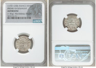 3-Piece Lot of Certified Assorted Deniers Authentic NGC, 1) Priory of Souvigny Denier ND (1100-1200) - VF, 1.06gm 2) Abbey of Saint-Martial Denier ND ...