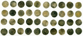 20-Piece Lot of Uncertified Assorted Deniers (12th-13th Century) VF, Includes (18) Le Marche and (2) St. Martial. Average size 18.5mm. Average weight ...