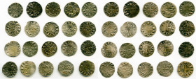 20-Piece Lot of Uncertified Assorted Deniers ND (12th-13th Century) VF, Includes (14) Le Marche, (4) Deols and (2) St. Martial. Average size 18.4mm. A...