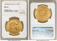 Napoleon III gold 100 Francs 1869-BB MS61 NGC, Strasbourg mint, KM802.2, Fr-551, Gad-1136. Mintage: 14,000. A popular and last year of issue for this ...