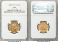 Hesse-Darmstadt. Ludwig III gold 20 Mark 1874-H XF45 NGC, Darmstadt mint, KM352. AGW 0.2305 oz. 

HID09801242017

© 2020 Heritage Auctions | All R...