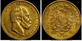 Prussia. Wilhelm I gold 20 Mark 1872-B AU55 NGC, Hannover mint, KM501. AGW 0.2305 oz. 

HID09801242017

© 2020 Heritage Auctions | All Rights Rese...