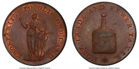 Norfolk. Norwich copper 1/2 Penny Token (c.1790) MS64 Brown PCGS, D&H-24. PROSPERITY TO OLD ENGLAND female (Commerce) standing facing, head left, poin...