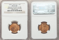 Victoria 4-Piece Lot of Certified Farthings 1890 MS65 Red and Brown NGC, KM753, S-3958. Sold as is, no returns. Ex. Crichel House Cache Raindrop Race ...