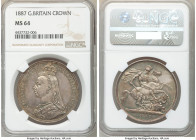 Victoria Crown 1887 MS64 NGC, KM765, S-3921. Toned in gray with multi-colored pastel accents. 

HID09801242017

© 2020 Heritage Auctions | All Rig...