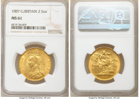 Victoria gold 2 Pounds 1887 MS61 NGC, KM768, S-3865. Jubilee head. AGW 0.4710 oz.

HID09801242017

© 2020 Heritage Auctions | All Rights Reserved