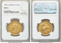 Victoria gold 2 Pounds 1887 MS61 NGC, KM768, S-3865. Jubilee head, one year type. AGW 0.4710 oz. 

HID09801242017

© 2020 Heritage Auctions | All ...