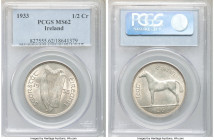 Free State 1/2 Crown 1933 MS62 PCGS, KM8. 

HID09801242017

© 2020 Heritage Auctions | All Rights Reserved