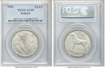 Free State 4-Piece Lot of Certified 1/2 Crowns 1933 PCGS, KM8. Lot includes (1) AU55, (2) AU53 and (1) AU50. Sold as is, no returns. 

HID0980124201...